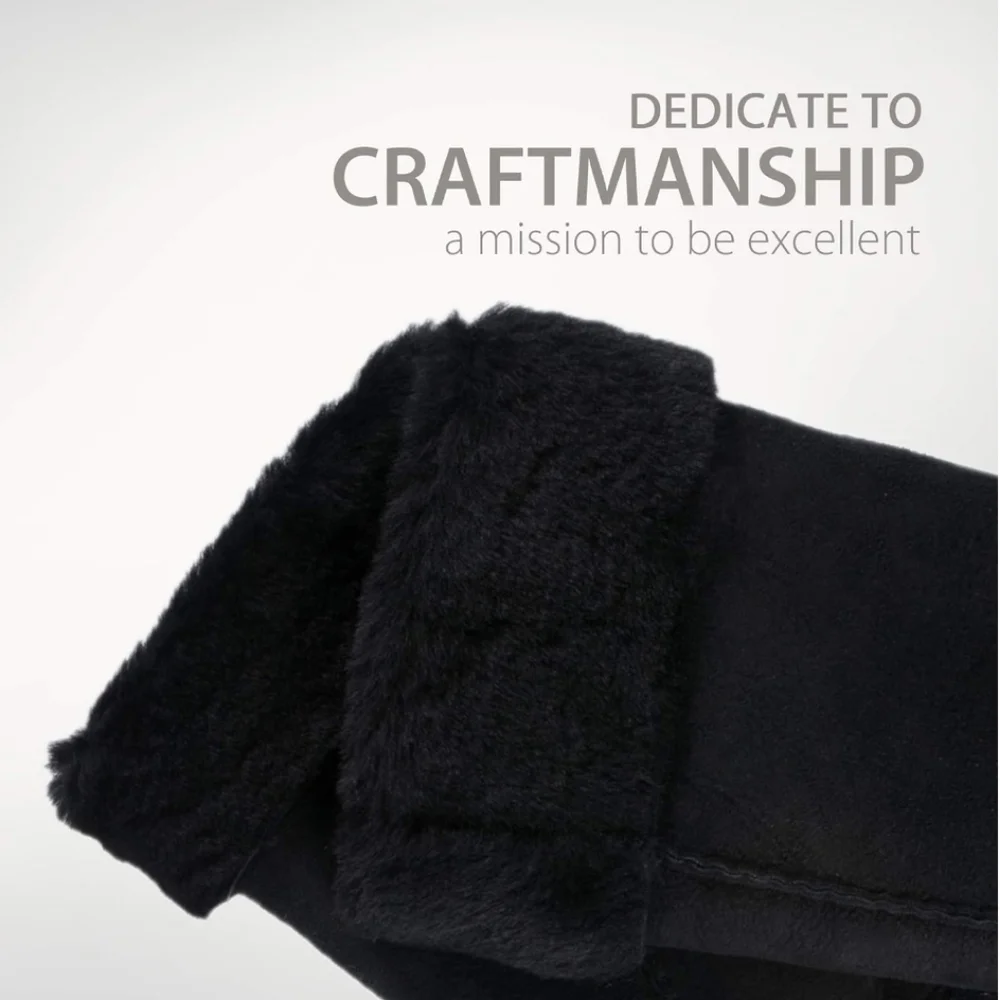 YISEVEN Women's Merino Sheepskin Winter Shearling Leather Mittens